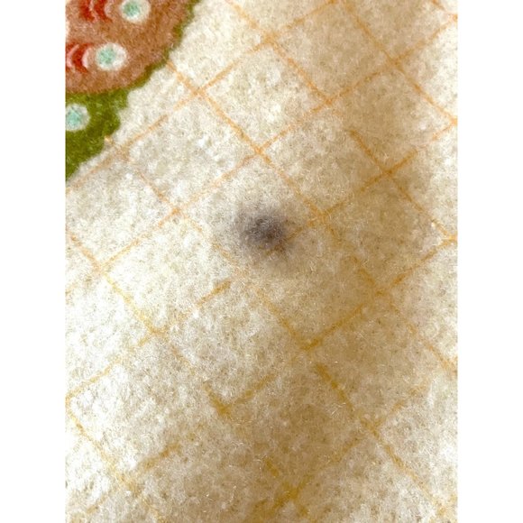 Vintage Lady Pepperell Polyester Butterfly Yellow Blanket Large Thick - Picture 6 of 12